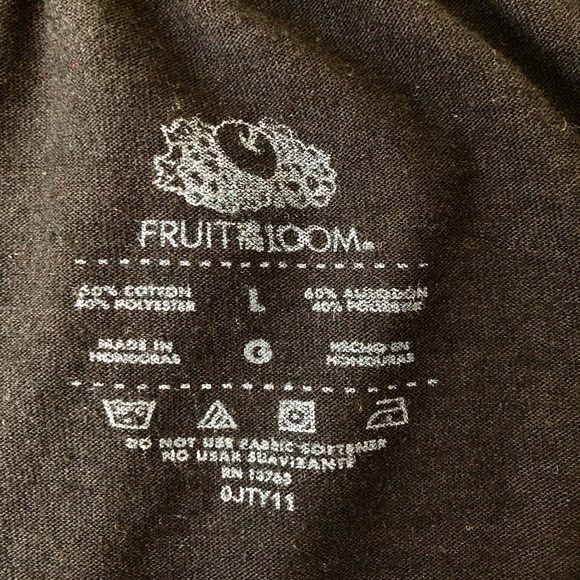 Fruit of the Loom Men’s Black Pull On Athletic Gym Shorts Size Large - Picture 5 of 5